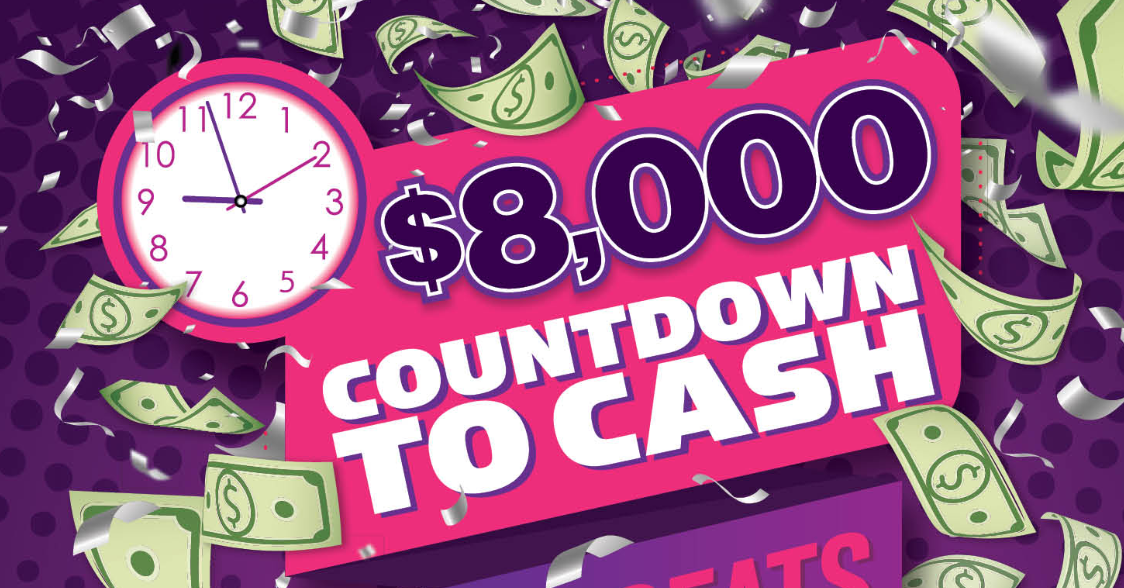 $8,000 Countdown to Cash Hot Seats
